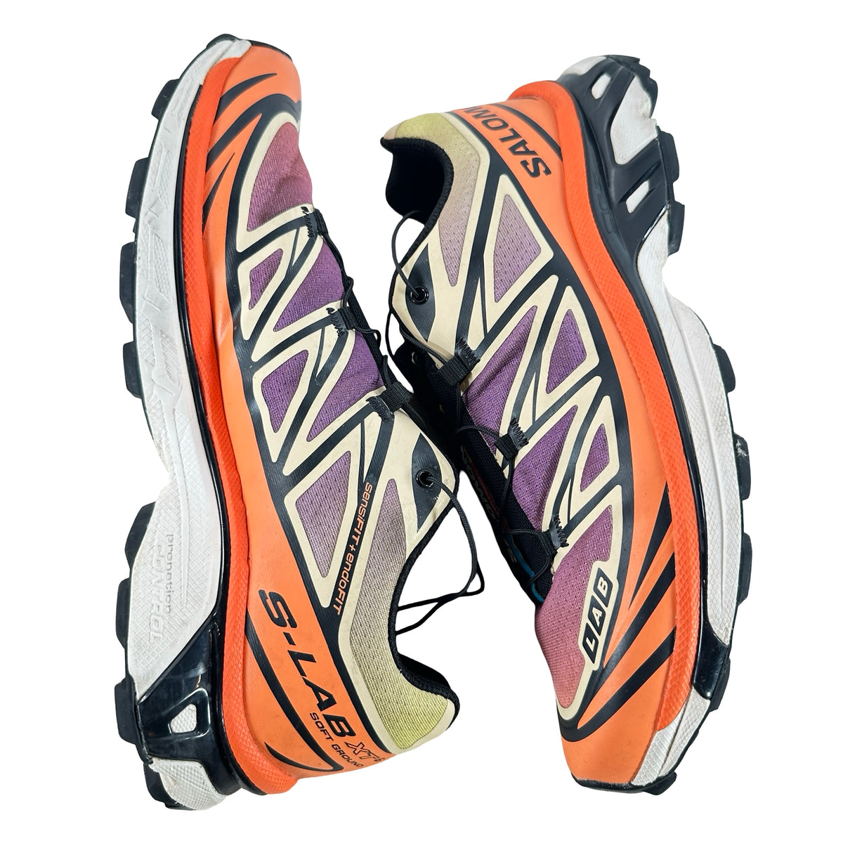 L49154300 Salomon XT-6 Black Almond Dragon Fire [USED] - 9 M (Used) (No Box)