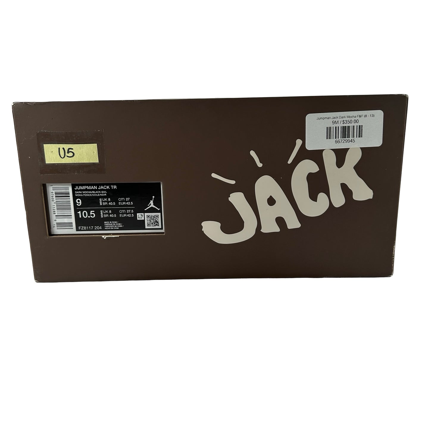 FZ8117 204 Jordan Jumpman Jack TR Travis Scott Dark Mocha [USED] - 9 M (Used5)