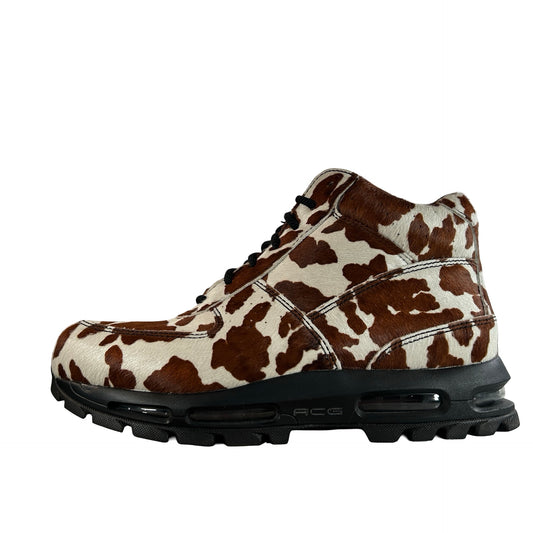 IPO4635 100 Nike Air Max Goadome Sail Cacao Wow Cow Print Pony Hair [USED] - 12 M (Used)