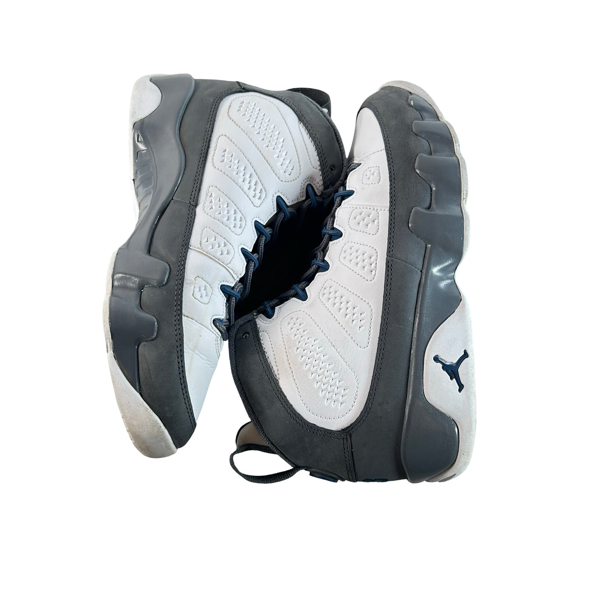 HV4574 100 Jordan 9 Retro Flint Grey French Blue (2026) (GS) [USED] - 7 Y (Used)