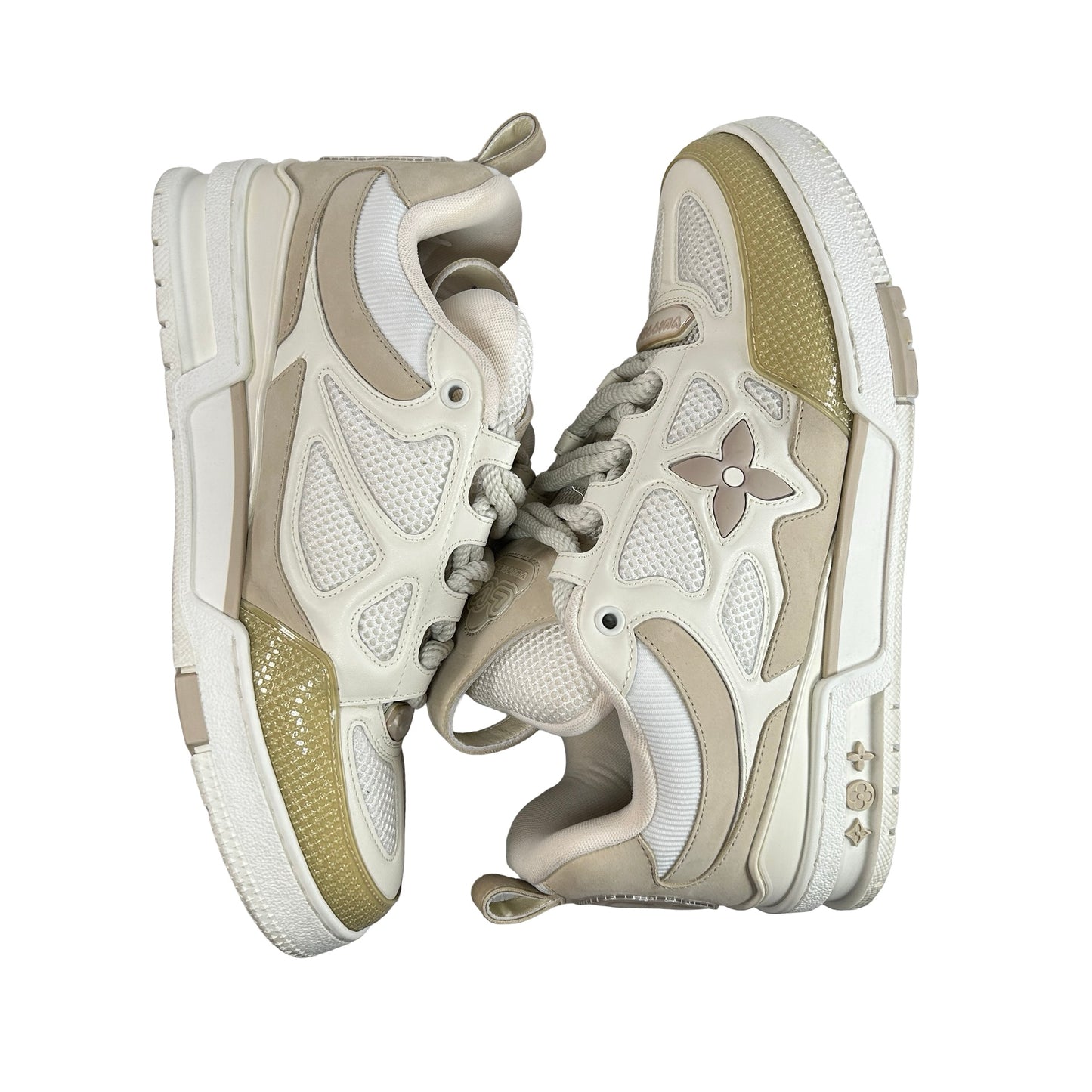 Louis Vuitton LV Skate Sneaker Beige White [USED] - LV 8 (US 9.5) (Used2)