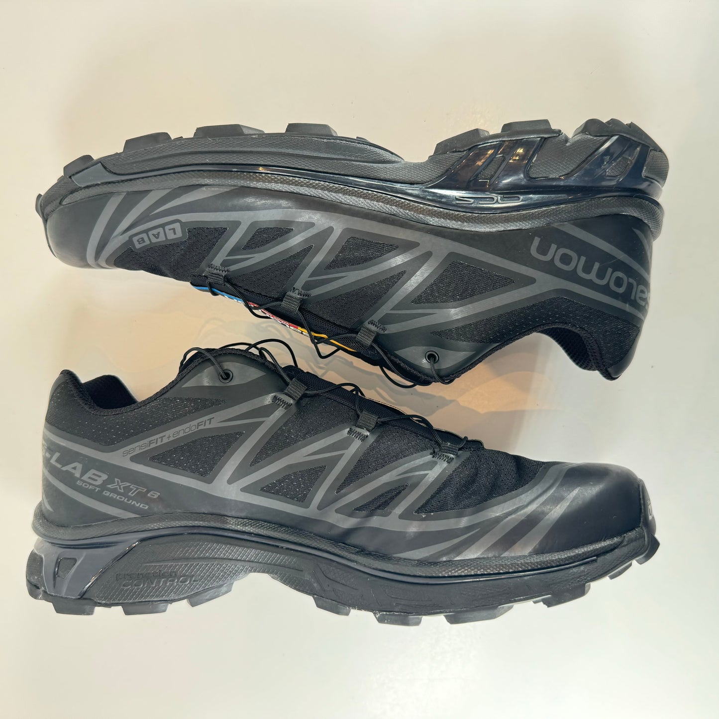 L410866 Salomon XT-6 Triple Black [USED] - 12 M (Used) (No Box)