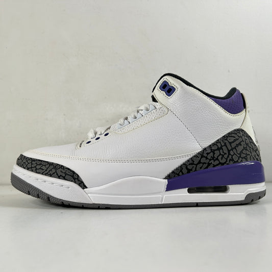 CT8532 105 Jordan 3 Retro Dark Iris [USED] - 8.5 M (Used)