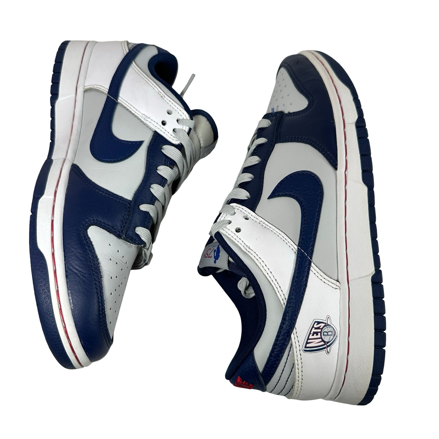 DD3363 001 Nike Dunk Low EMB NBA 75th Anniversary Brooklyn Nets [USED] - 9 M (Used)