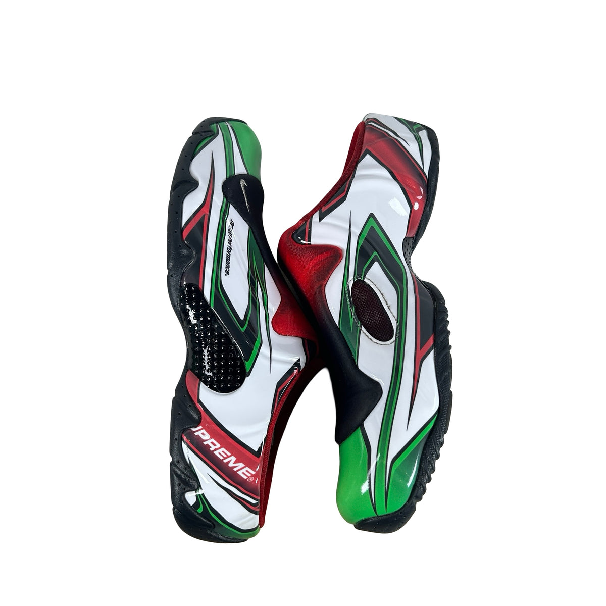 FN0289 100 Nike Clogposite Supreme White Gym Red Green [USED] - 7.5 M (Used)