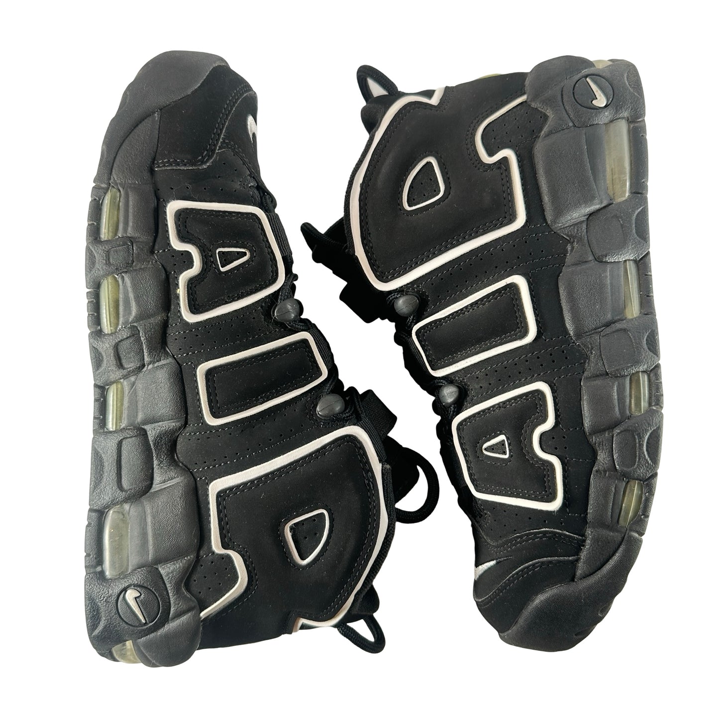 414962 002 Nike Air More Uptempo Black White {USED] - 7.5 M (Used2)