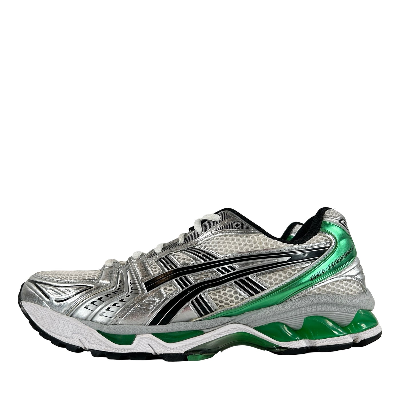 1201A019 110 ASICS Gel-Kayano 14 White Malachite Green [USED] - 8.5 M (Used2)