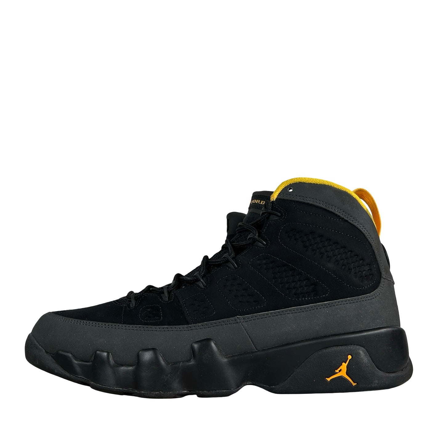 CT8019 070 Jordan 9 Retro Dark Charcoal University Gold [USED] - 10 M (Used3)