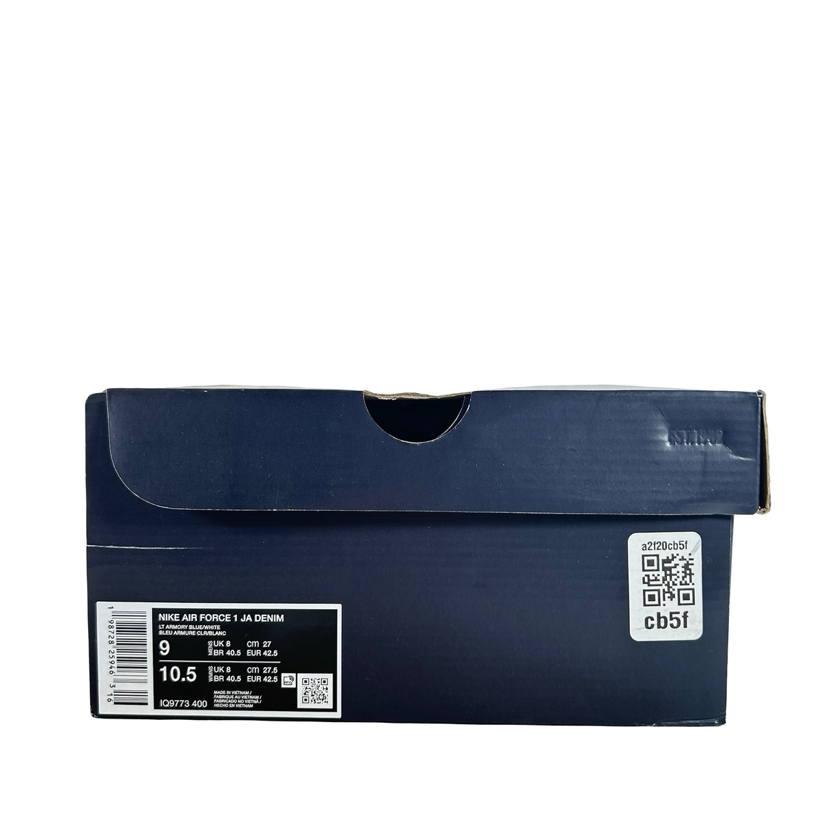 IQ9773 400 Nike Air Force 1 Low Ja Morant Denim Light Armory Blue [USED] - 9 M (Used)