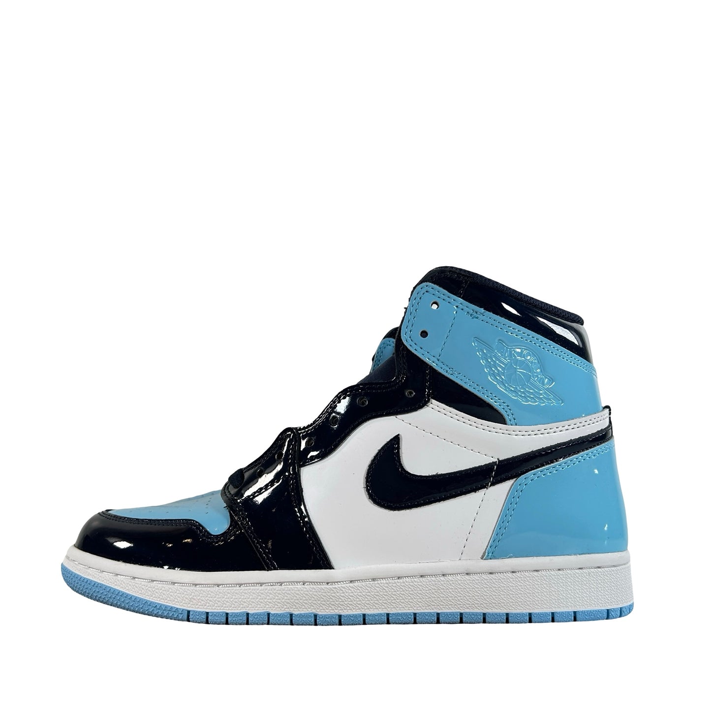 CD0461 401 Air Jordan 1 Retro High UNC Patent (Women's) - 9 W (Dye On Midsole)