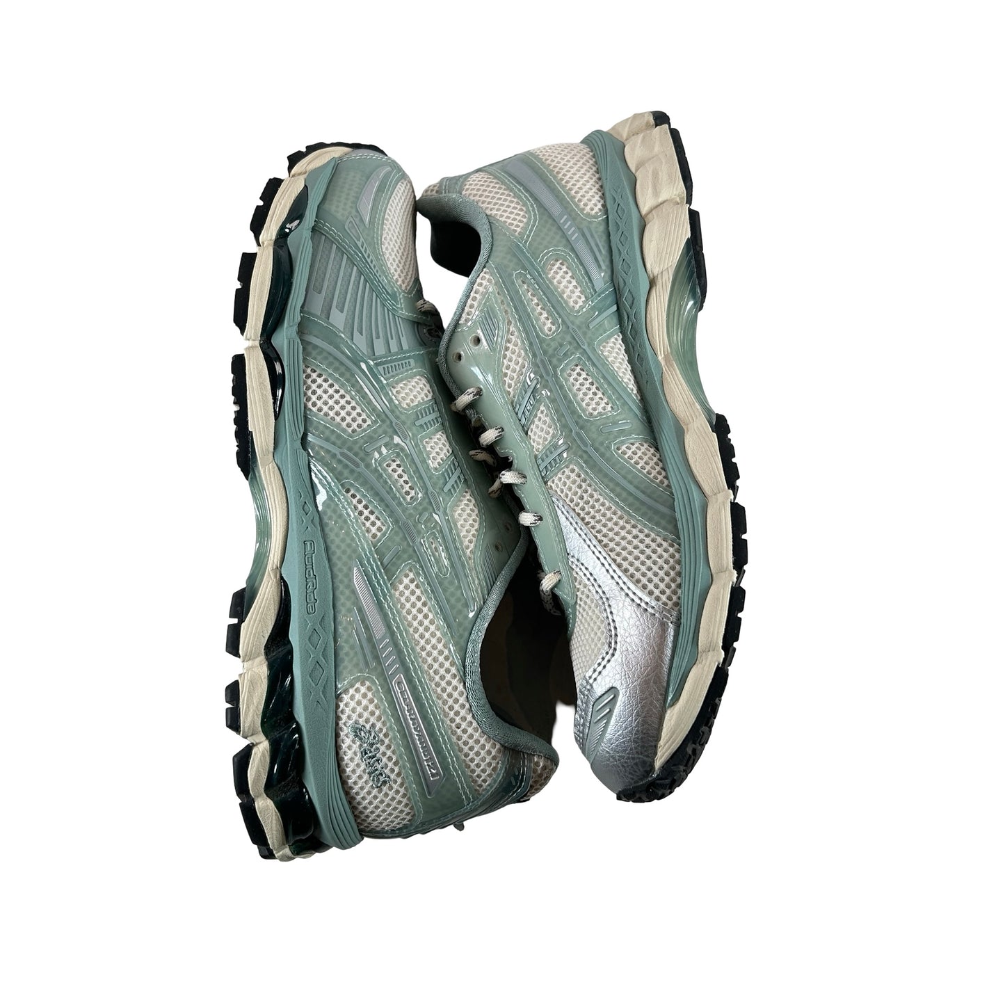 1203A675 100 ASICS Gel-Kayano 12.1 Kith Cream Sage [USED] - 8 M (Used)