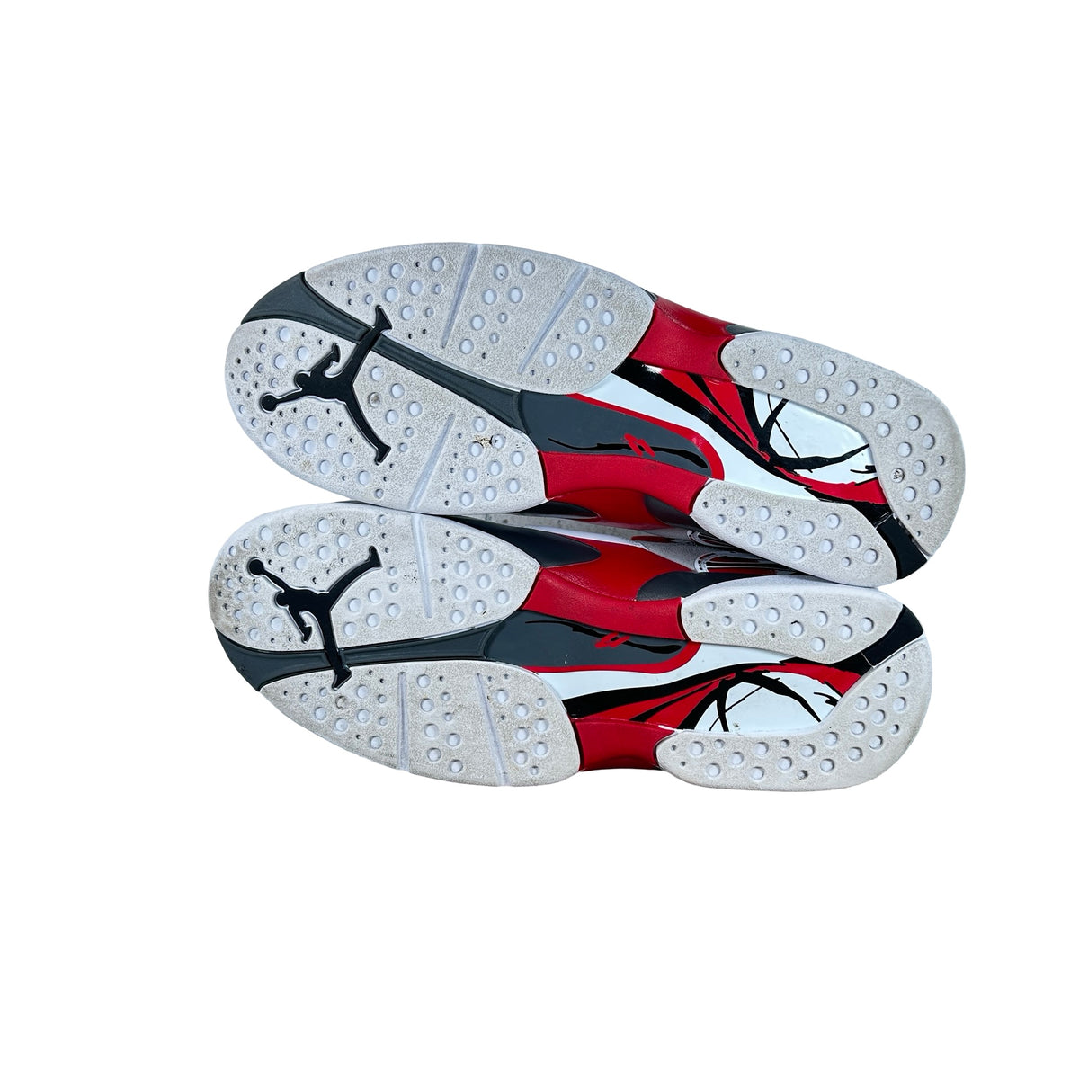 305381 100 Jordan 8 Retro White True Red (2025) [USED] - 11 M (Used3)