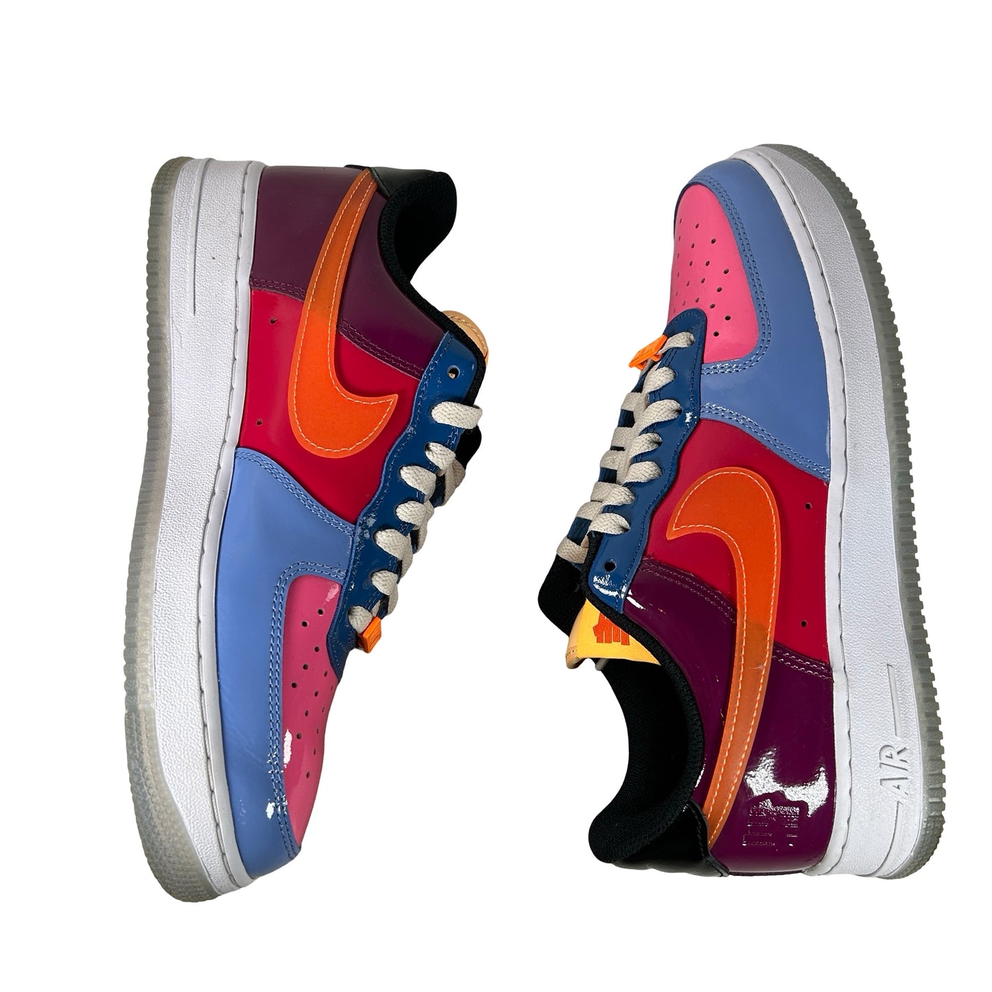 DV5255 400 Nike Air Force 1 Low SP Undefeated Multi-Patent Total Orange [USED] - 9 M (Used2) (No Lid)