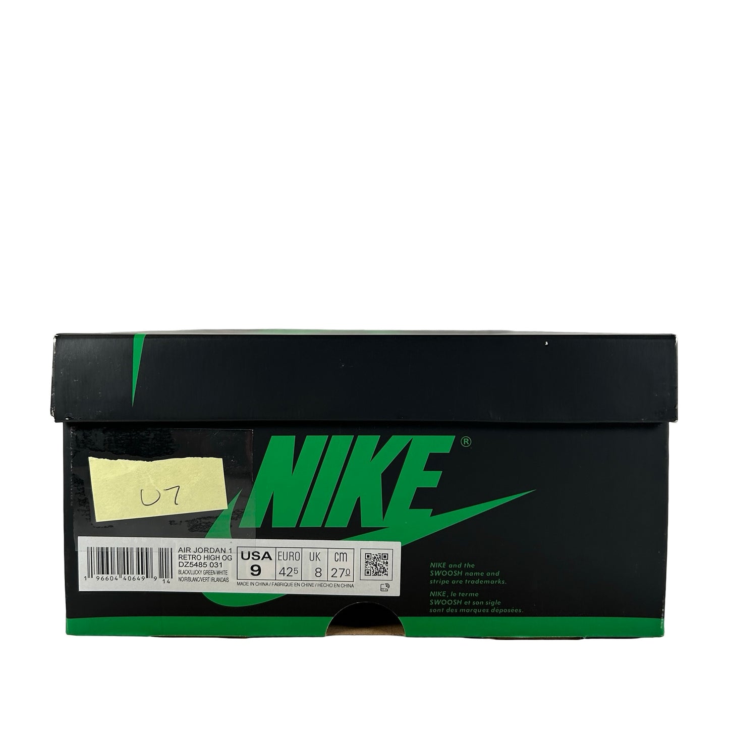 DZ5485 031 Jordan 1 Retro High OG Lucky Green [USED] - 9 M (Used7)