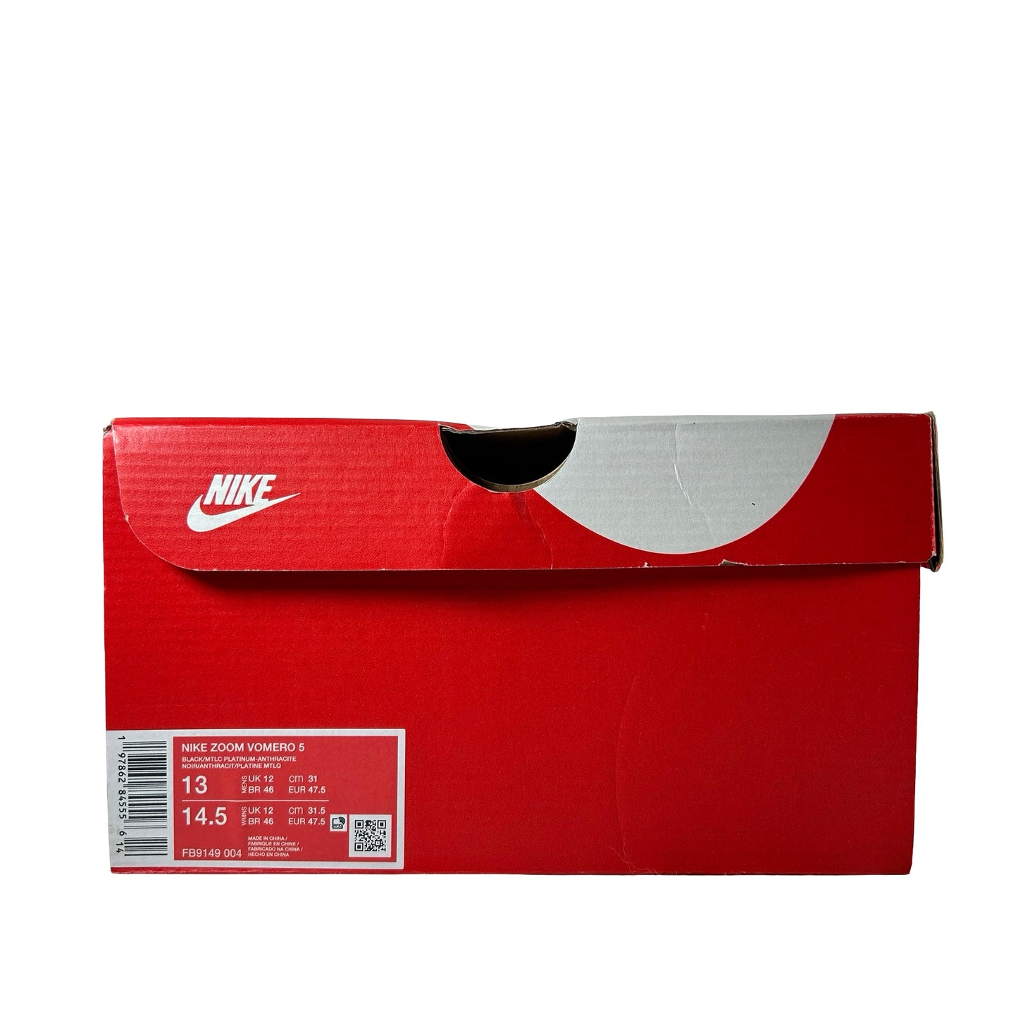 FB9149 004 Nike Zoom Vomero 5 Black Pink Blast [USED] - 13 M (Used)