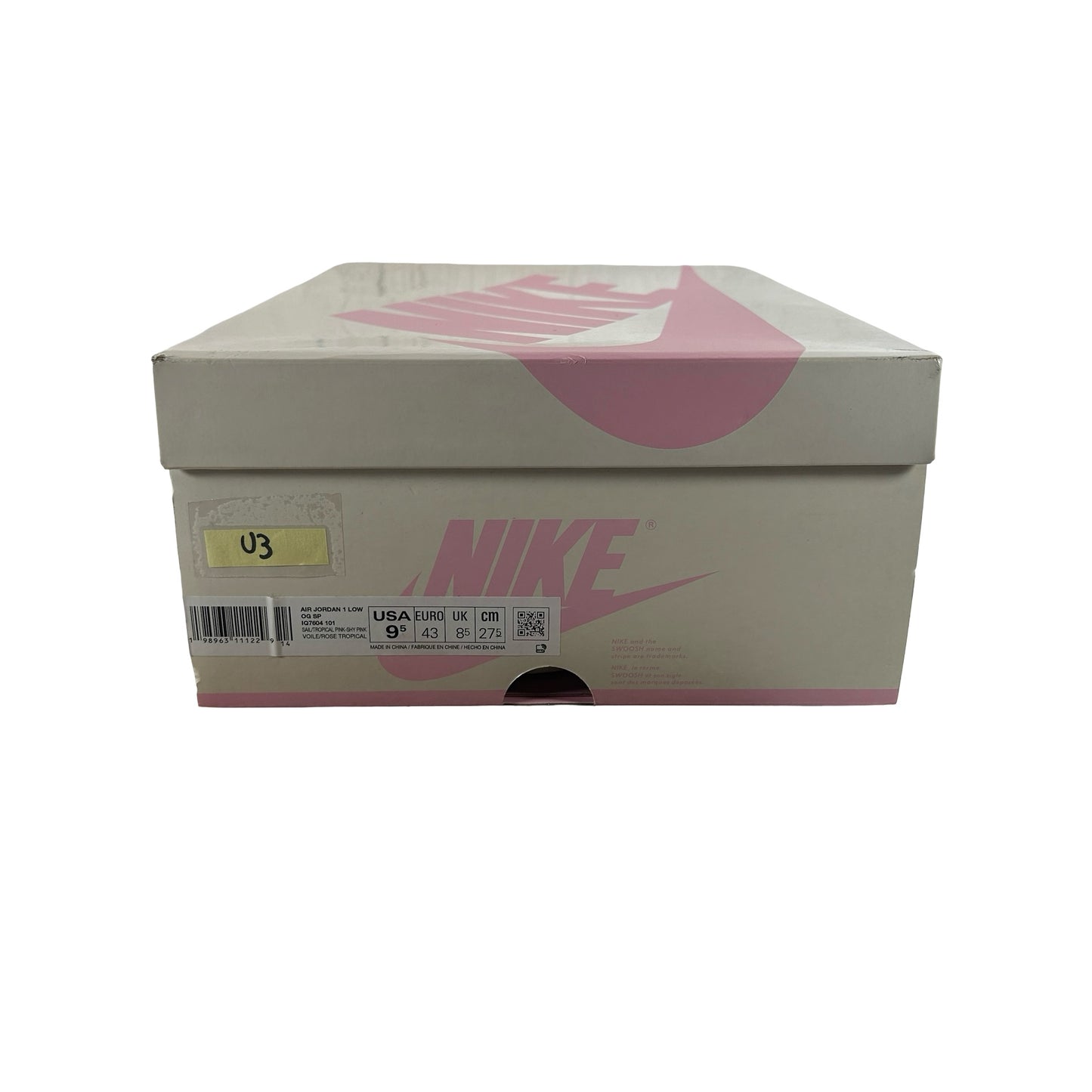 IQ7604 101 Jordan 1 Retro Low OG SP Travis Scott Sail Tropical Pink [USED] - 9.5 M (Used3)