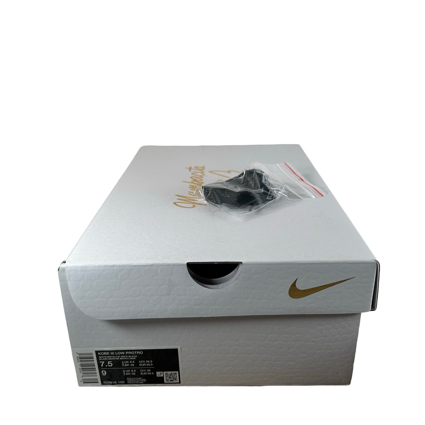 IQ3916 100 Nike Kobe 3 Low Protro Mambacita [USED] - 7.5 M (Used)