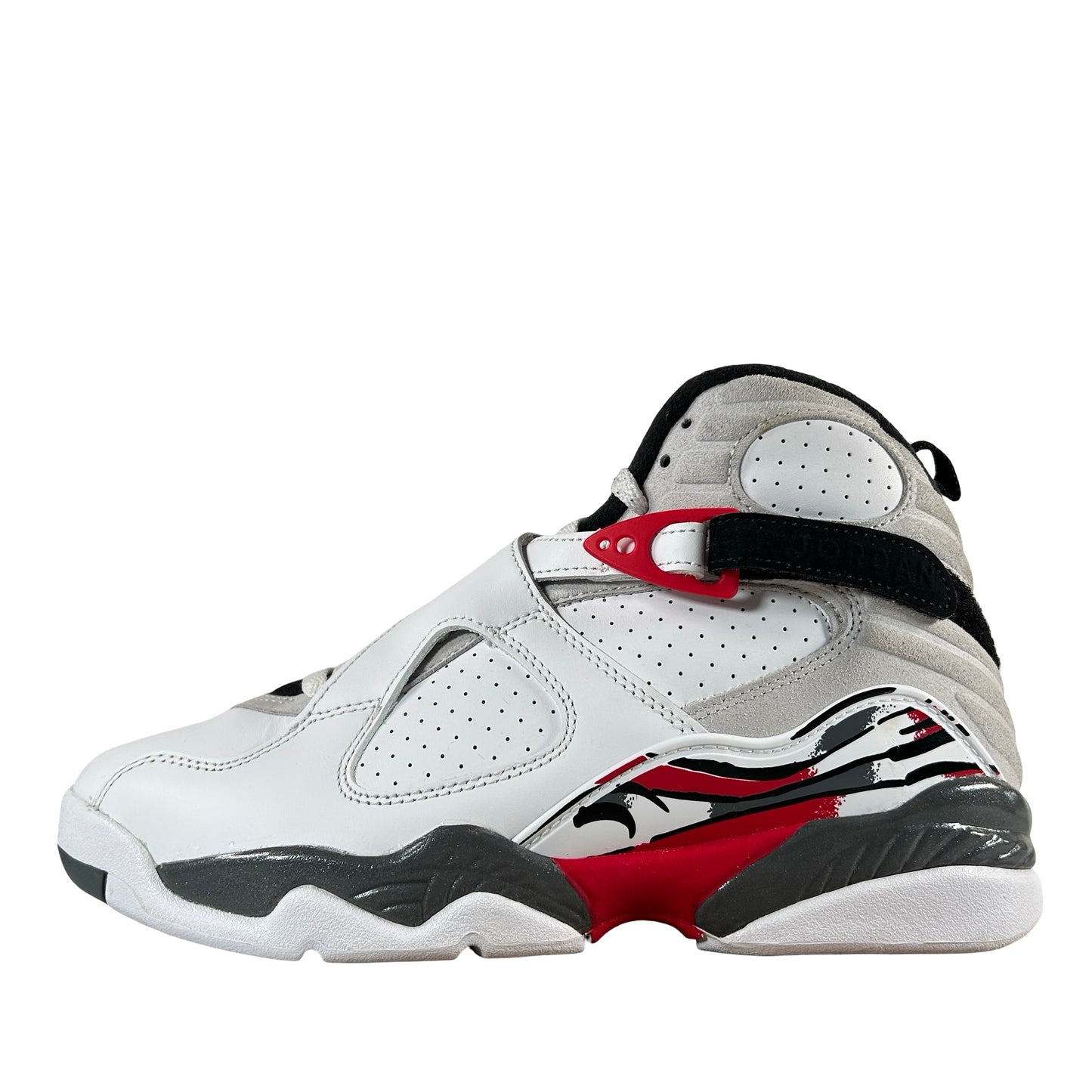 305368 100 Jordan 8 Retro White True Red (2025) (GS) [USED] - 7 Y (Used)