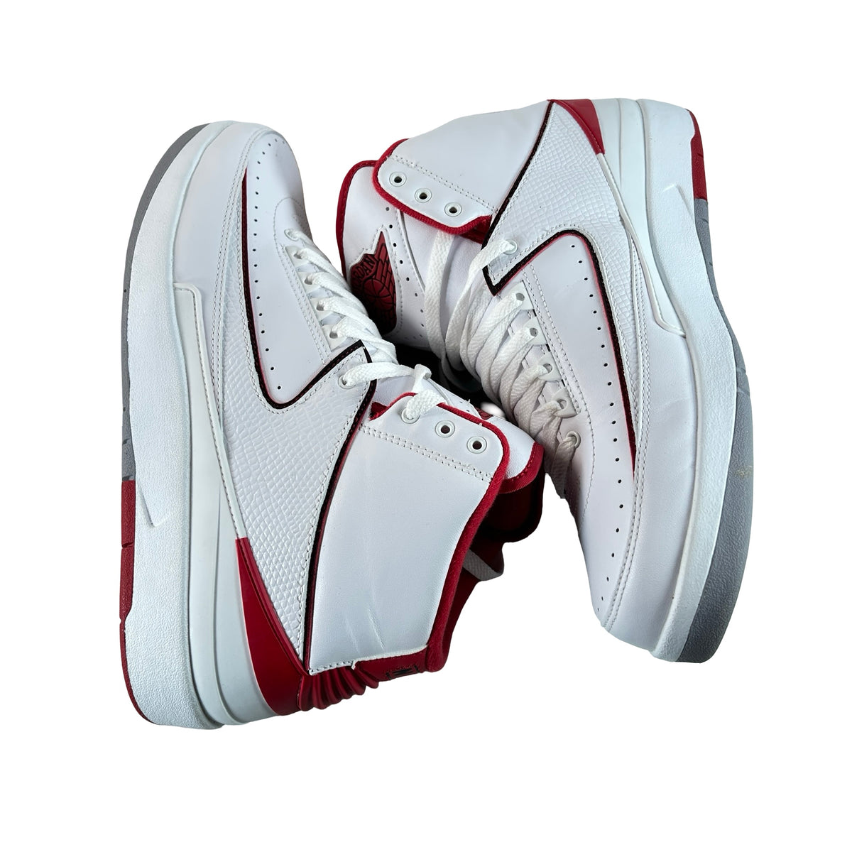 385475 102 Jordan 2 Retro White Red (2014) [USED] - 11 M (Used) (Replace Box)
