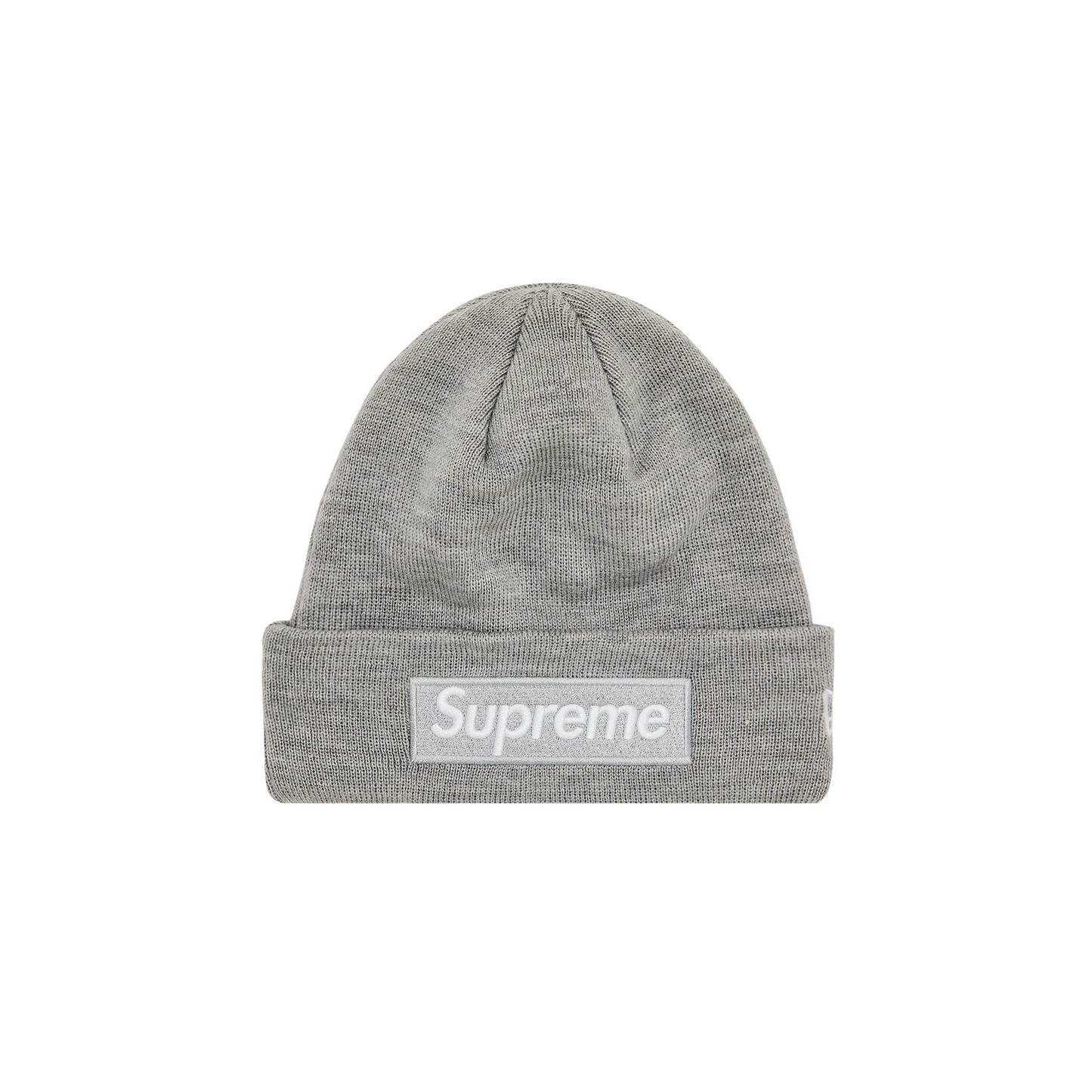 Supreme New Era Box Logo Beanie (FW24) Heather Grey