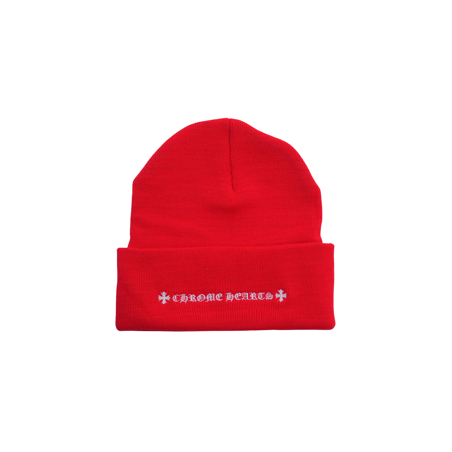 Chrome Hearts Logo Beanie Red 2.0
