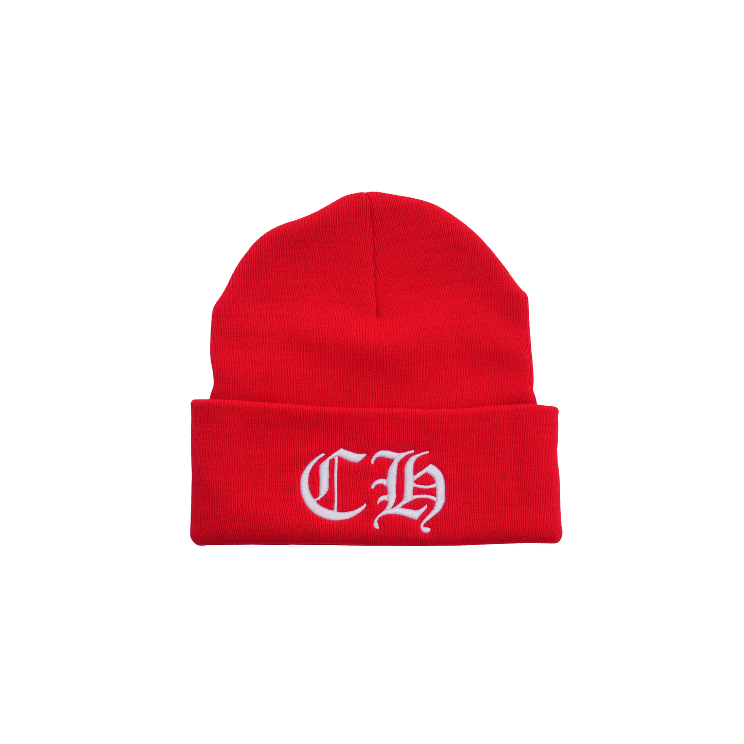Chrome Hearts Logo Beanie Red 2.0