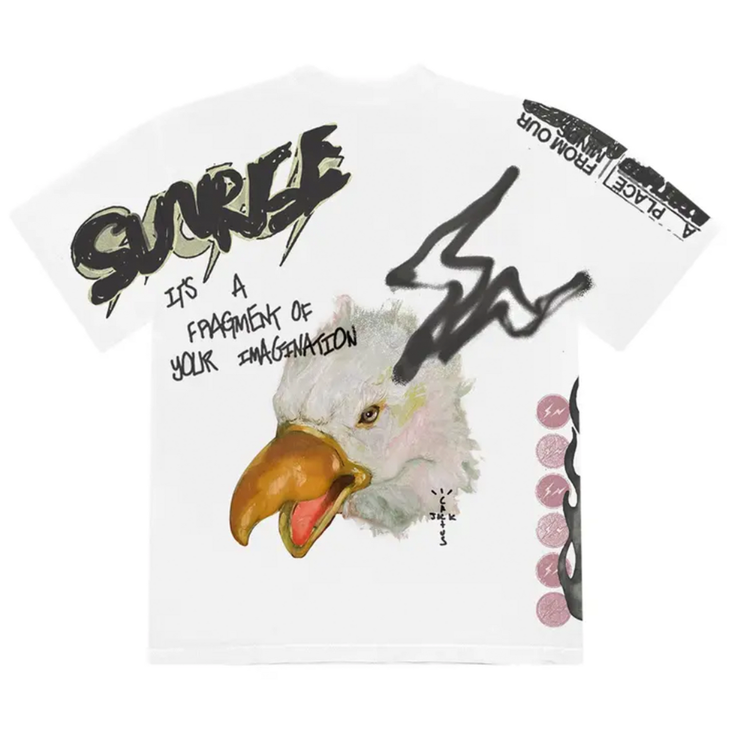 Travis Scott Cactus Jack For Fragment Sunrise Tee White [USED] - M (Used)