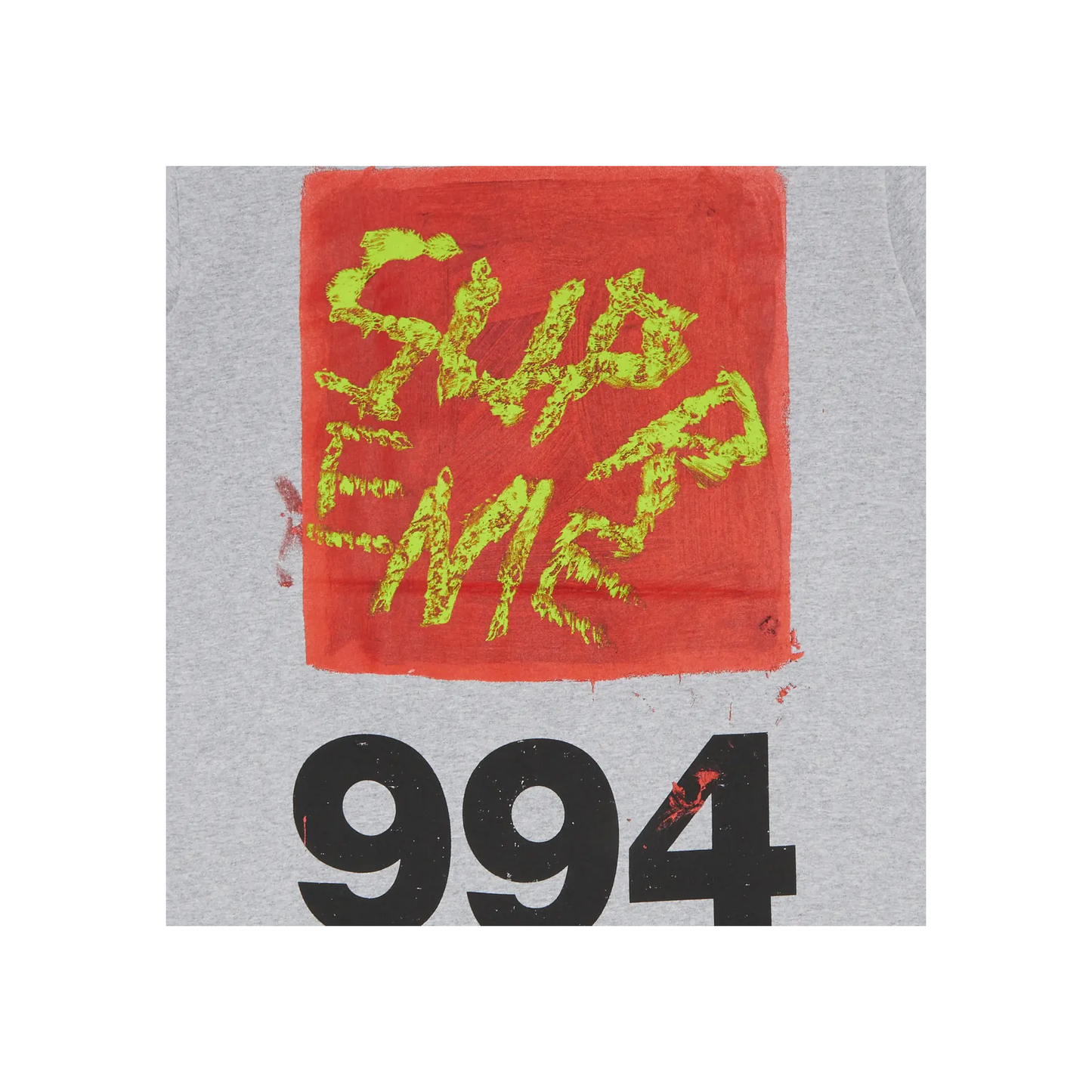 Supreme Paint Tee Heather Grey [USED] - L (Used)