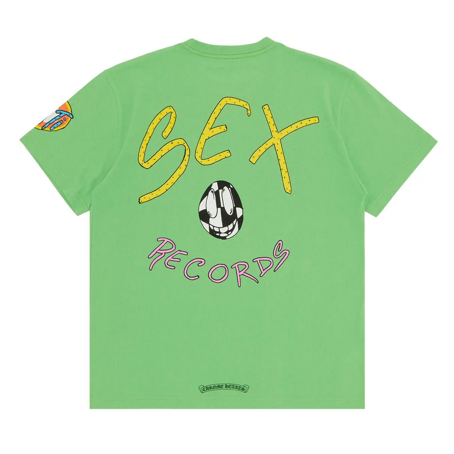 Chrome Hearts Matty Boy Sex Records T-shirt Citrus [USED] - M (Used)