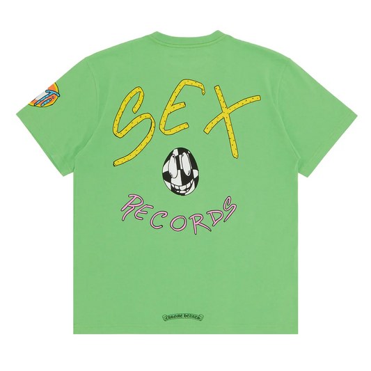 Chrome Hearts Matty Boy Sex Records T-shirt Citrus [USED] - M (Used)