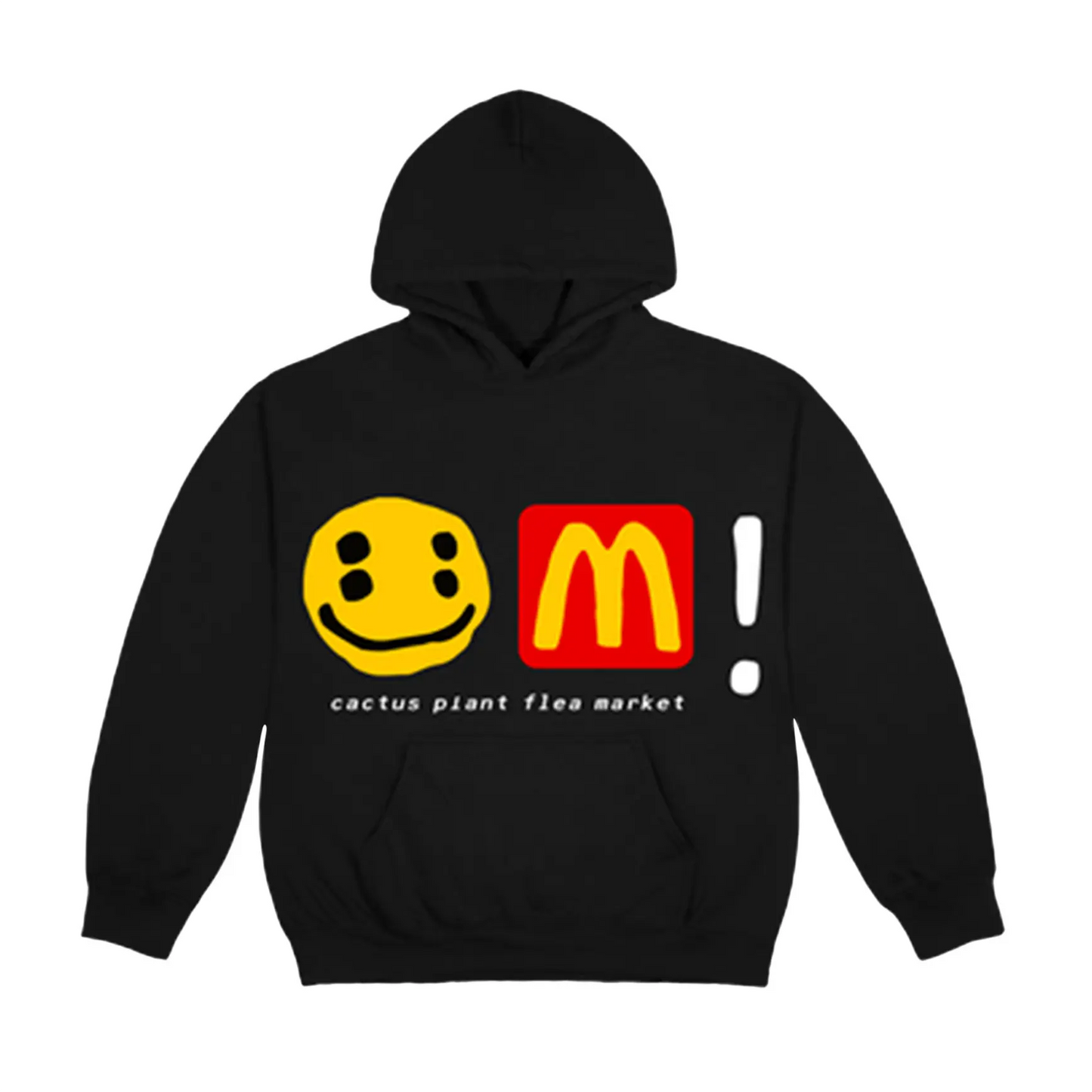 Cactus Plant Flea Market x McDonald's CPFM Icons! Hoodie Black [USED] - XL (Used)