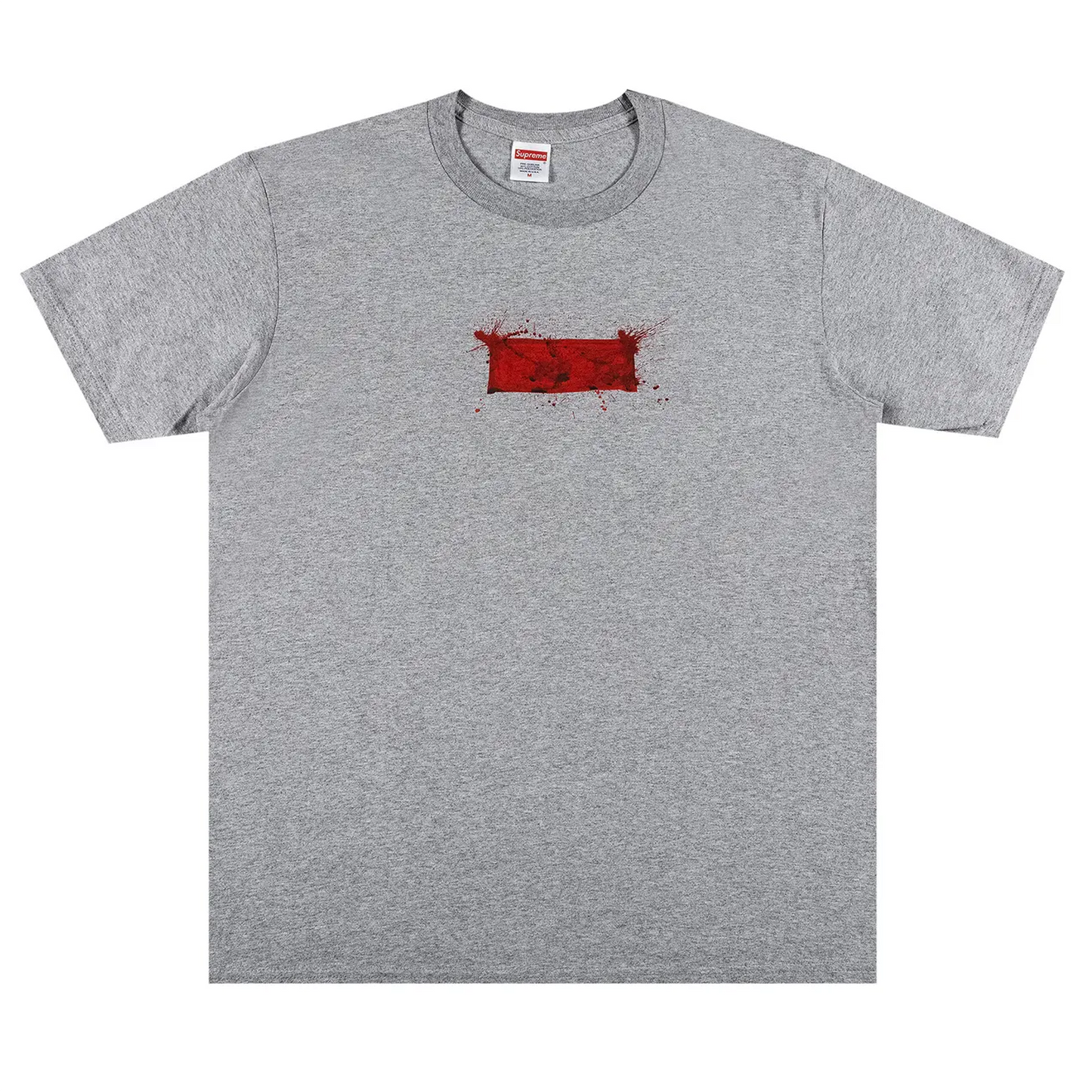 Supreme Ralph Steadman Box Logo Tee Heather Grey
