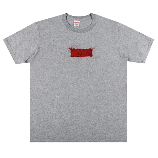 Supreme Ralph Steadman Box Logo Tee Heather Grey
