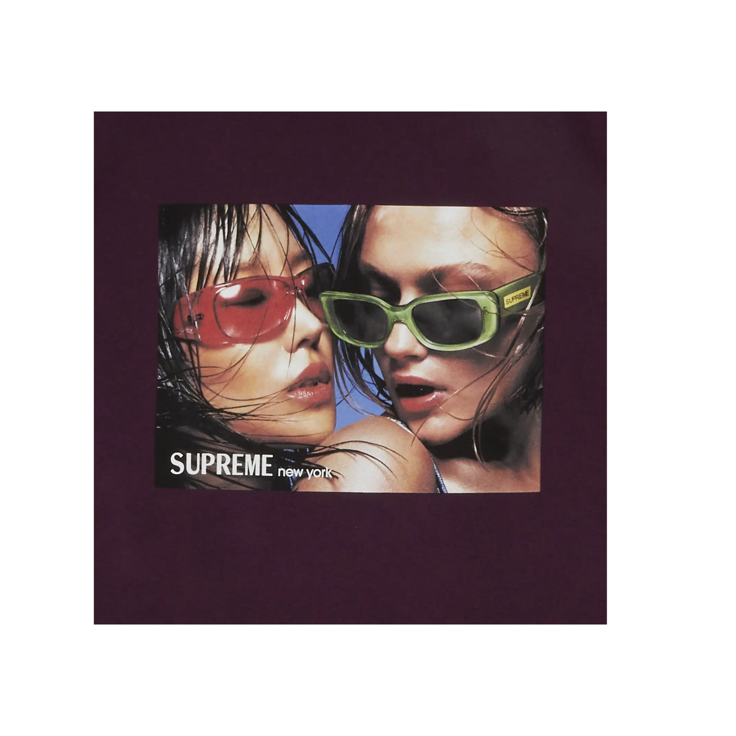 Supreme Eyewear Tee Eggplant