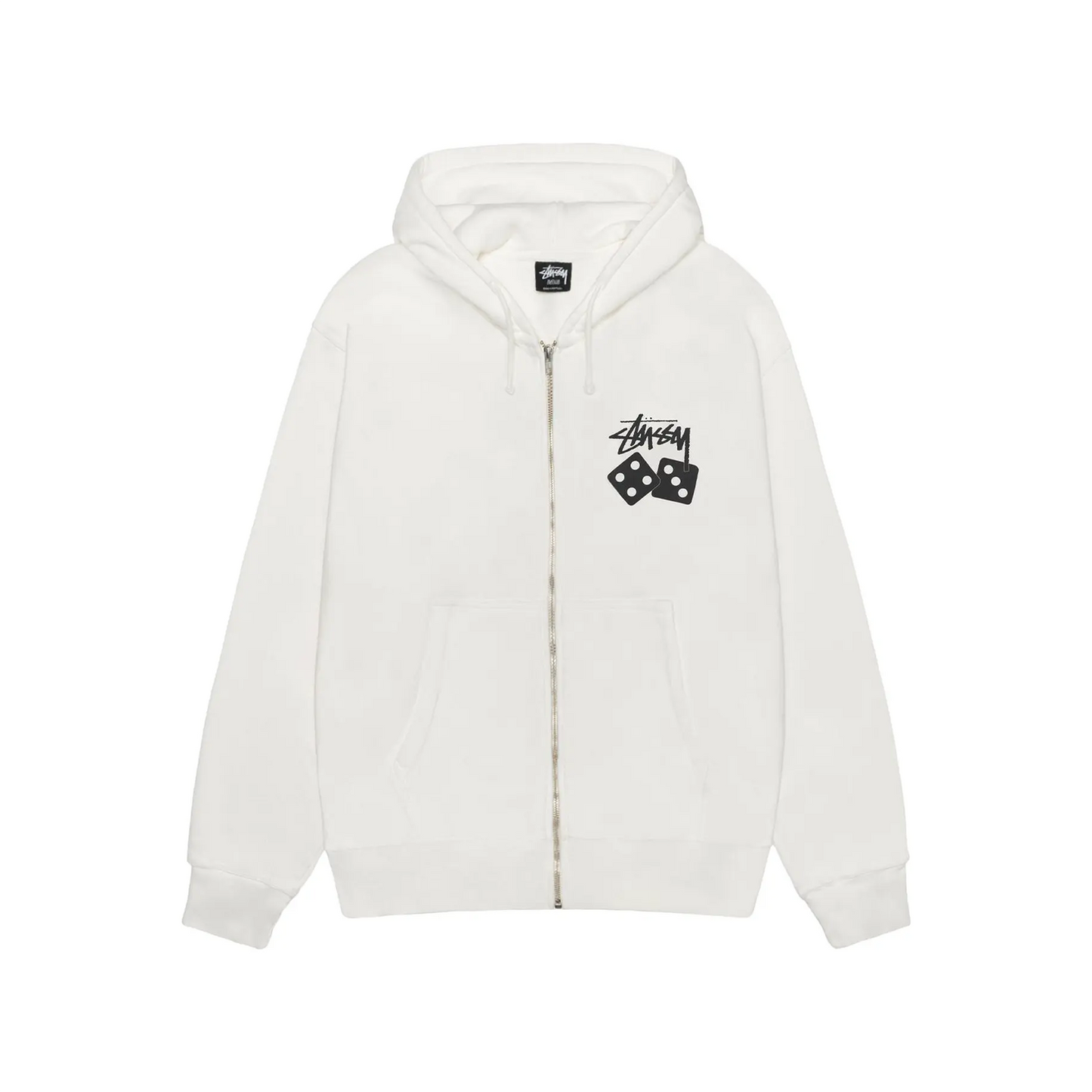 Stussy Dice Zip Hoodie Pigment Dyed Natural