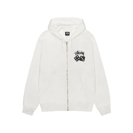 Stussy Dice Zip Hoodie Pigment Dyed Natural