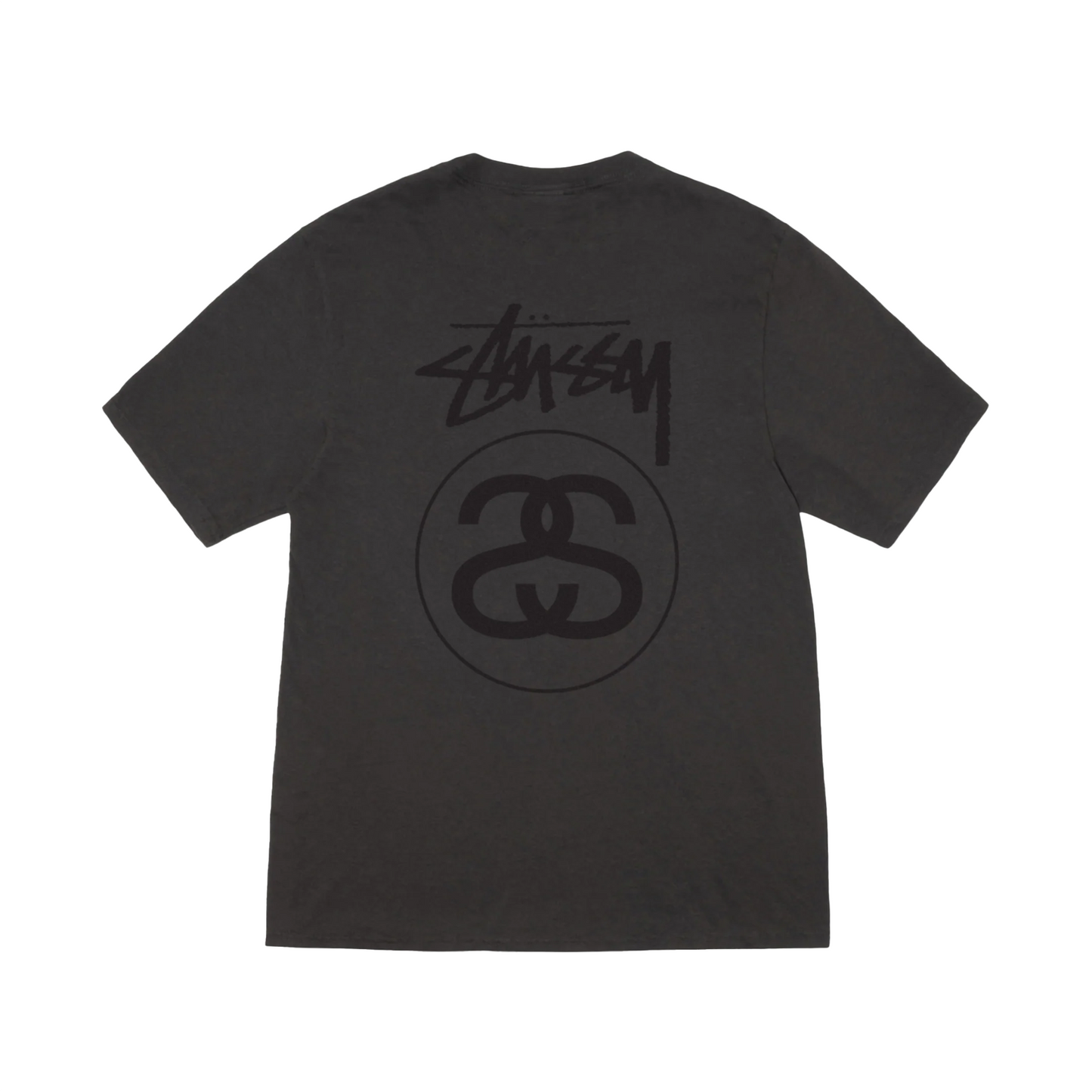 Stussy Stock Link Pigment Dyed T-Shirt Faded Black
