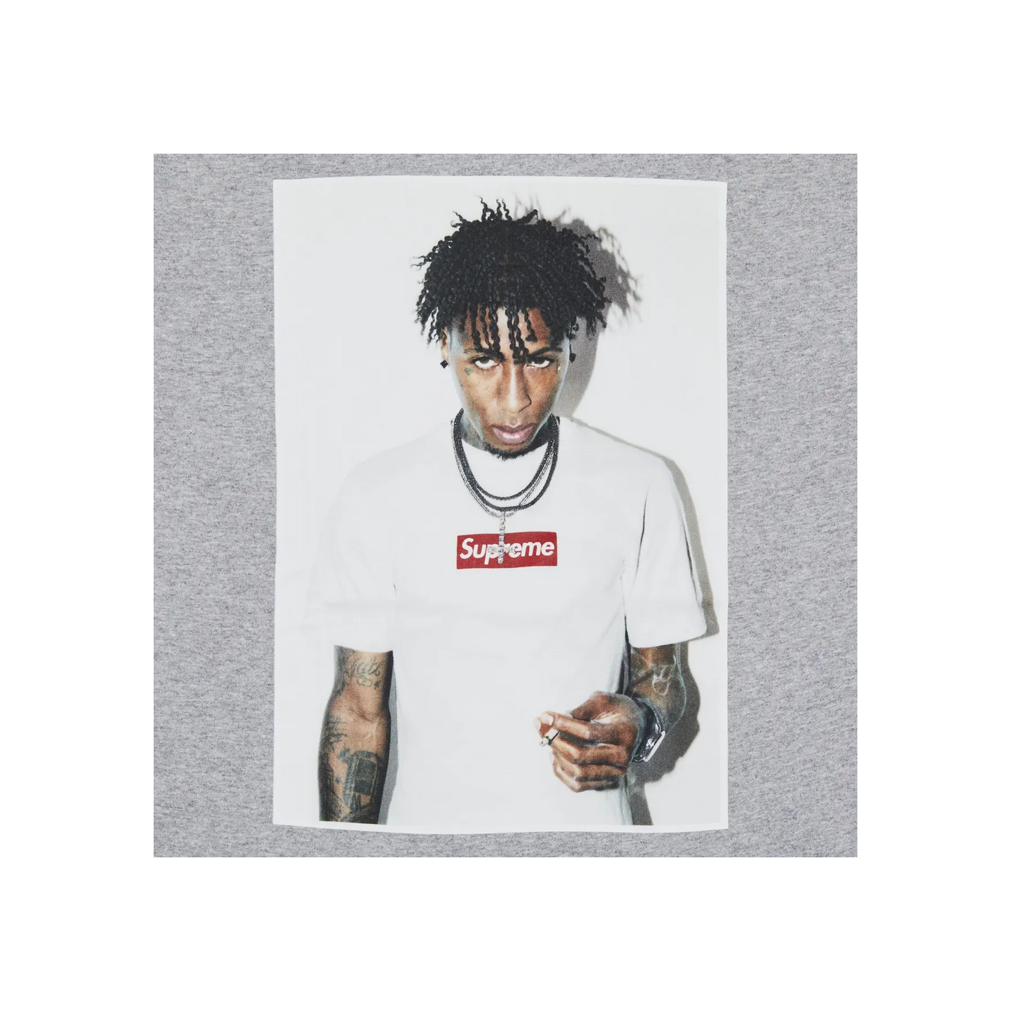 Supreme NBA Youngboy Tee Heather Grey