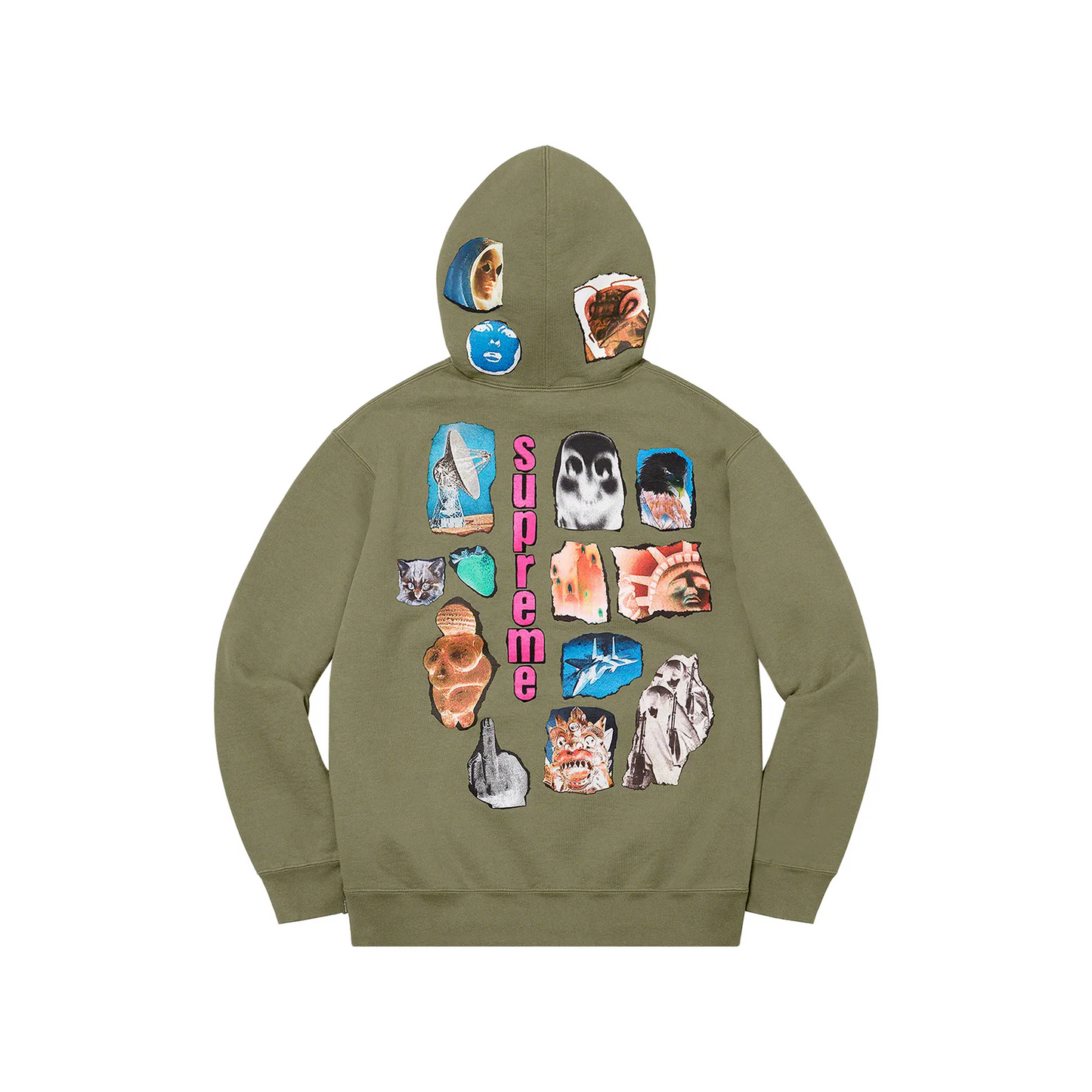 Supreme Invert Hooded Sweatshirt Light Olive [USED] - XL (Used)
