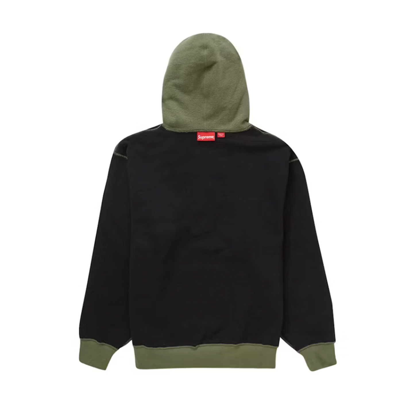 Supreme Inside Out Box Logo Hooded Sweatshirt Light Olive [USED] - M (Used)