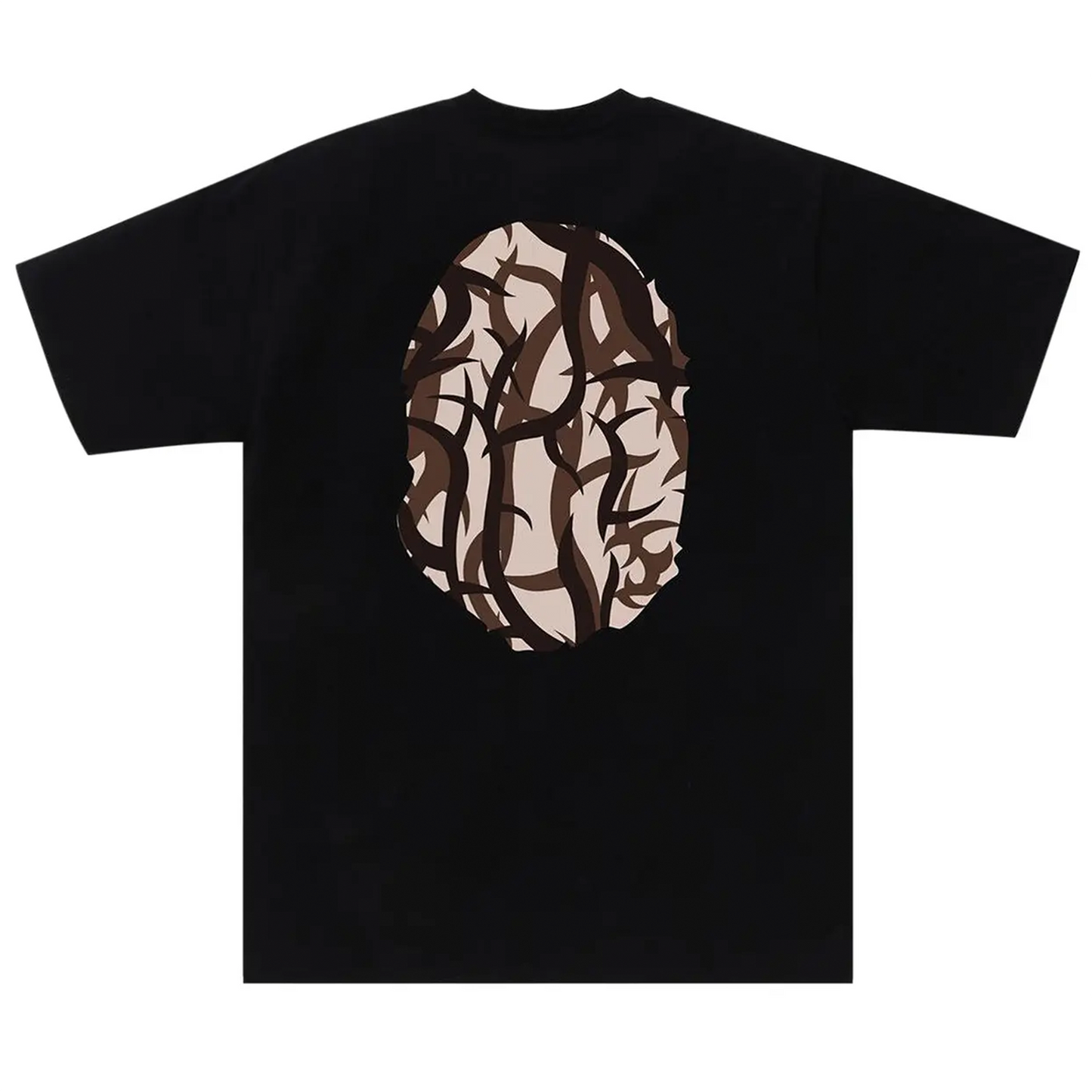 BAPE Trial Camo Big Ape Head Tee Black/Beige [USED] - L (Used)