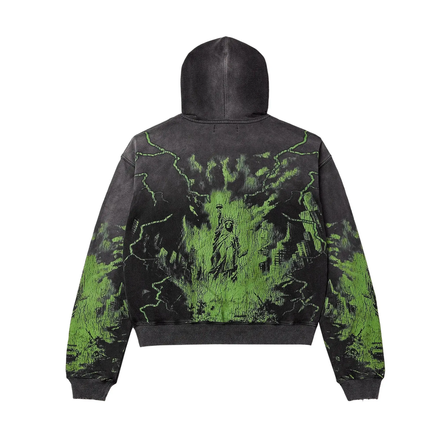 Vale Forever Nightmare Zip Up Hoodie Black/Green [USED] - XL (Used)