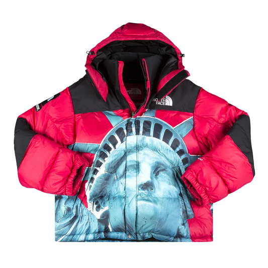 Supreme The North Face Statue of Liberty Baltoro Jacket Red