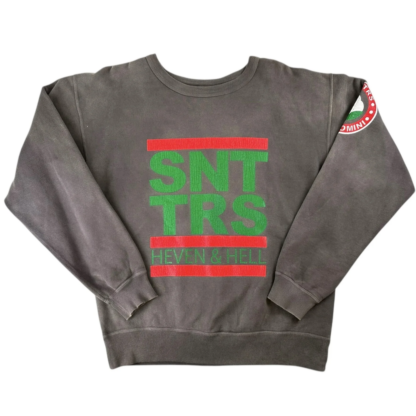 Saint Michael x Denim Tears Heaven & Hell Black Crewneck