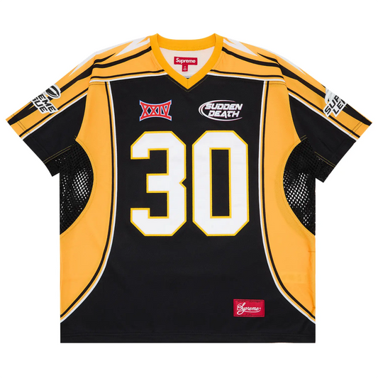 Supreme Sudden Death Football Jersey Black [USED] - XL (Used)