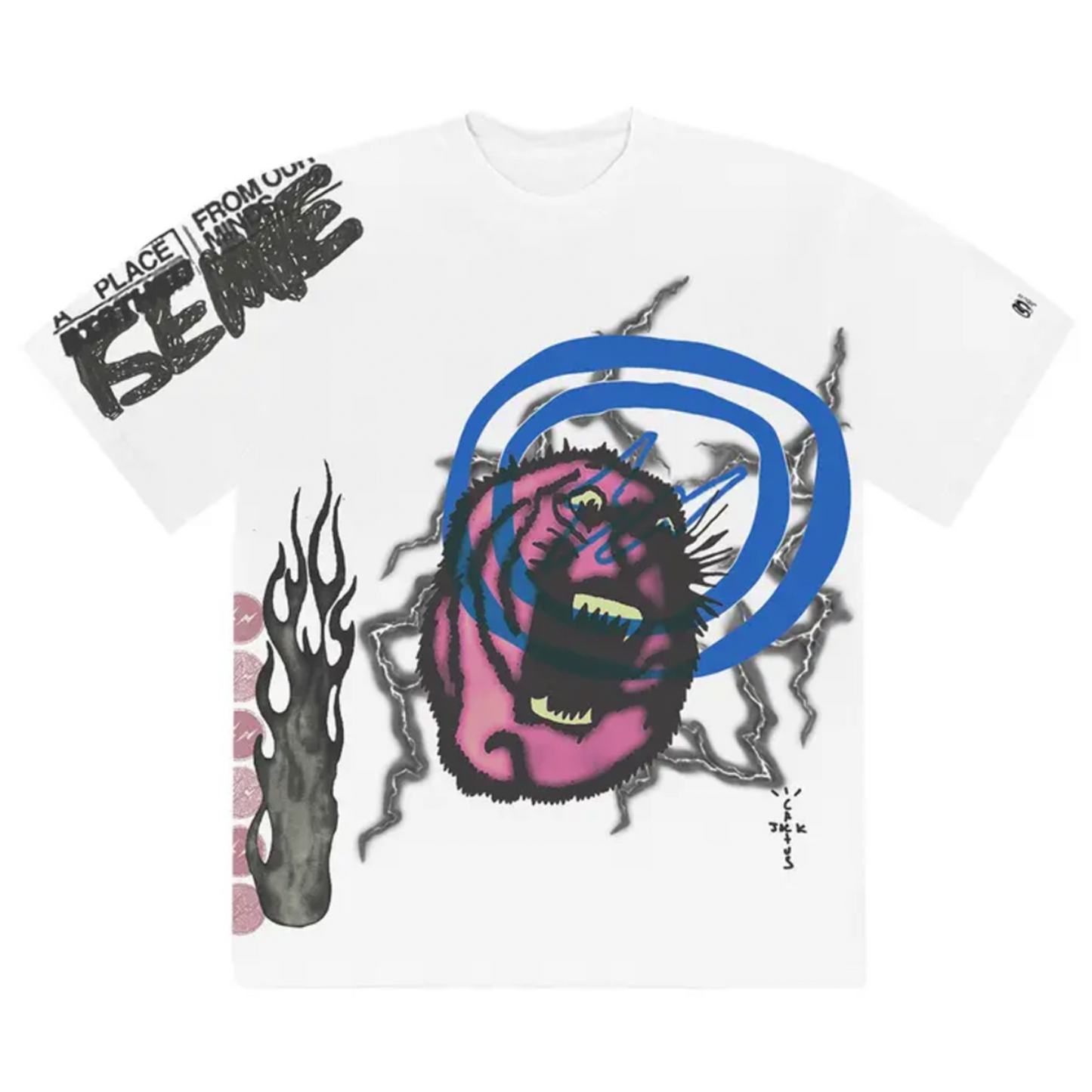 Travis Scott Cactus Jack For Fragment Sunrise Tee White [USED] - M (Used)