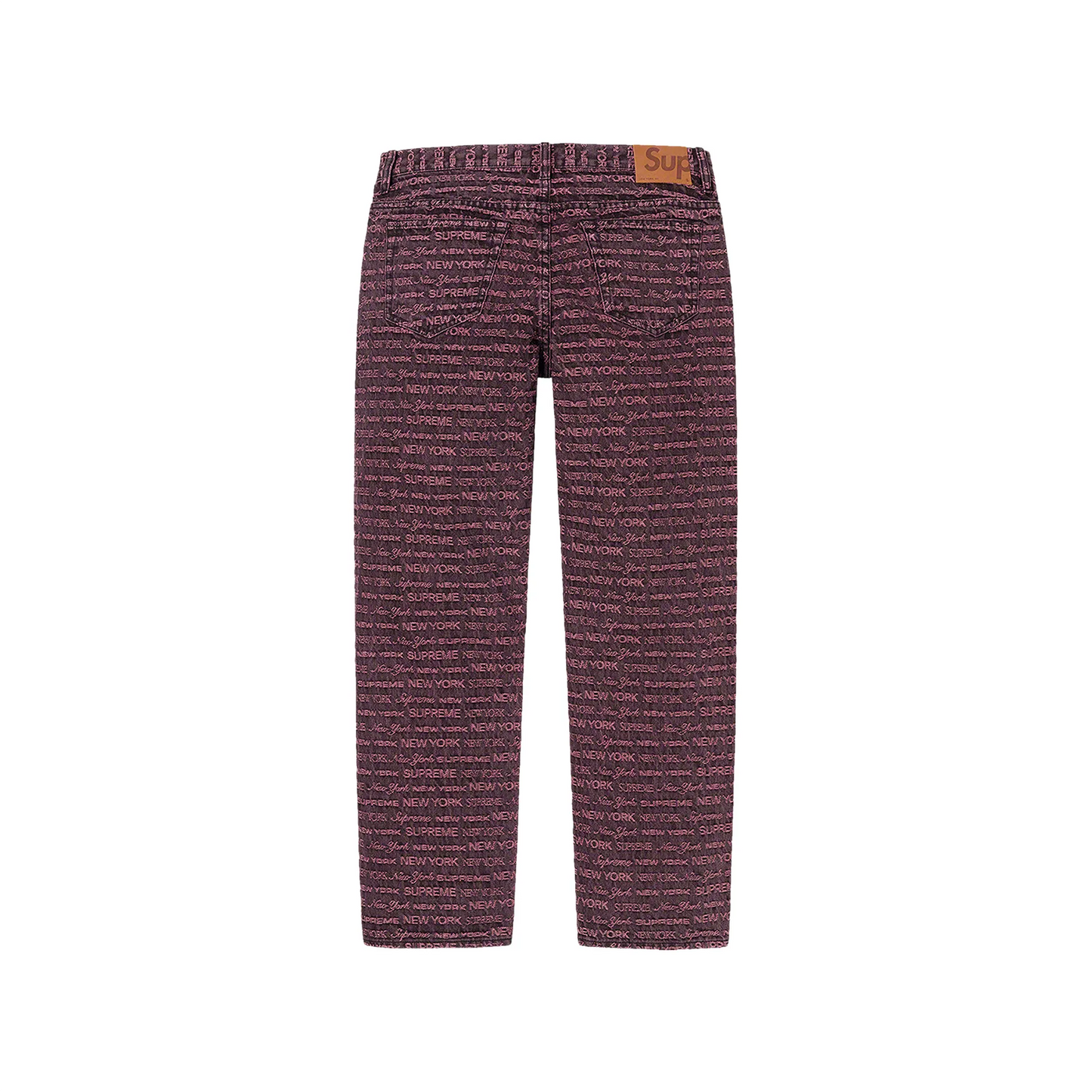 Supreme Multi Type Jacquard Regular Jean Purple [USED] - 38 (Used)