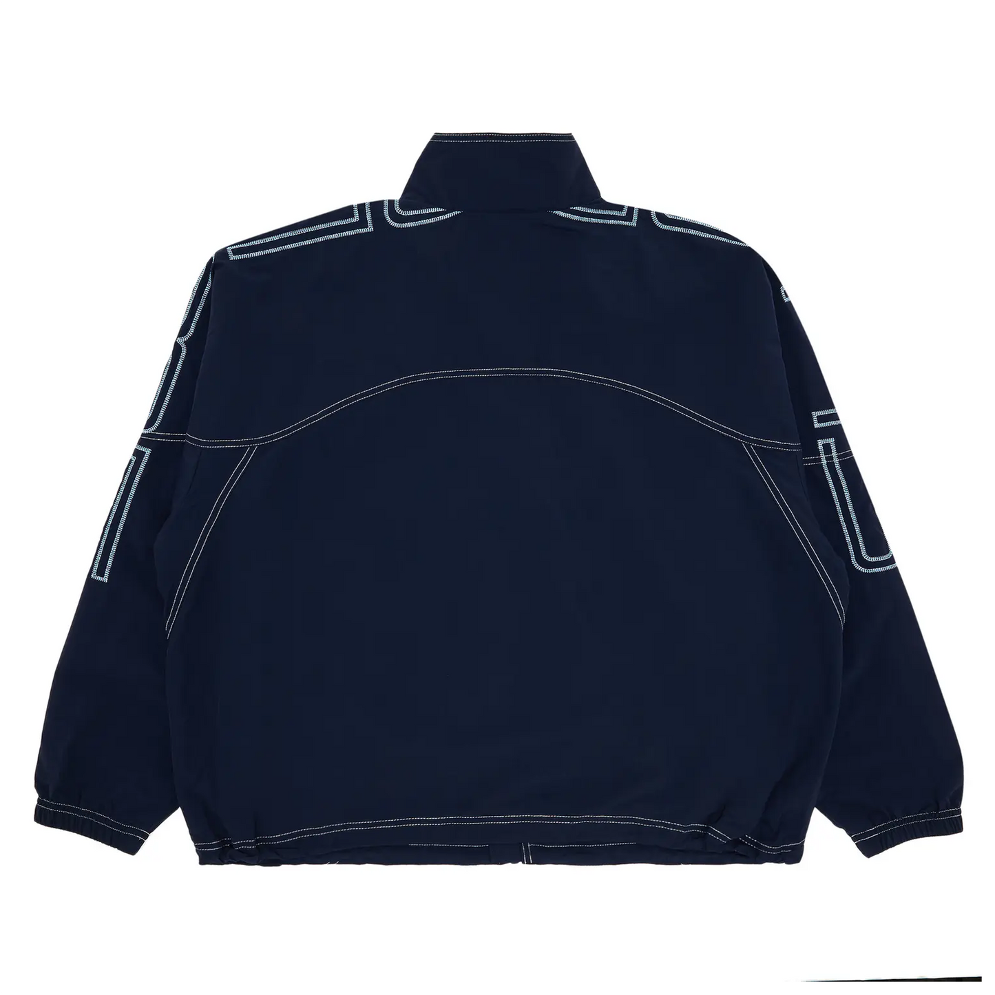 Supreme Spellout Embroidered Track Jacket (SS25) Navy