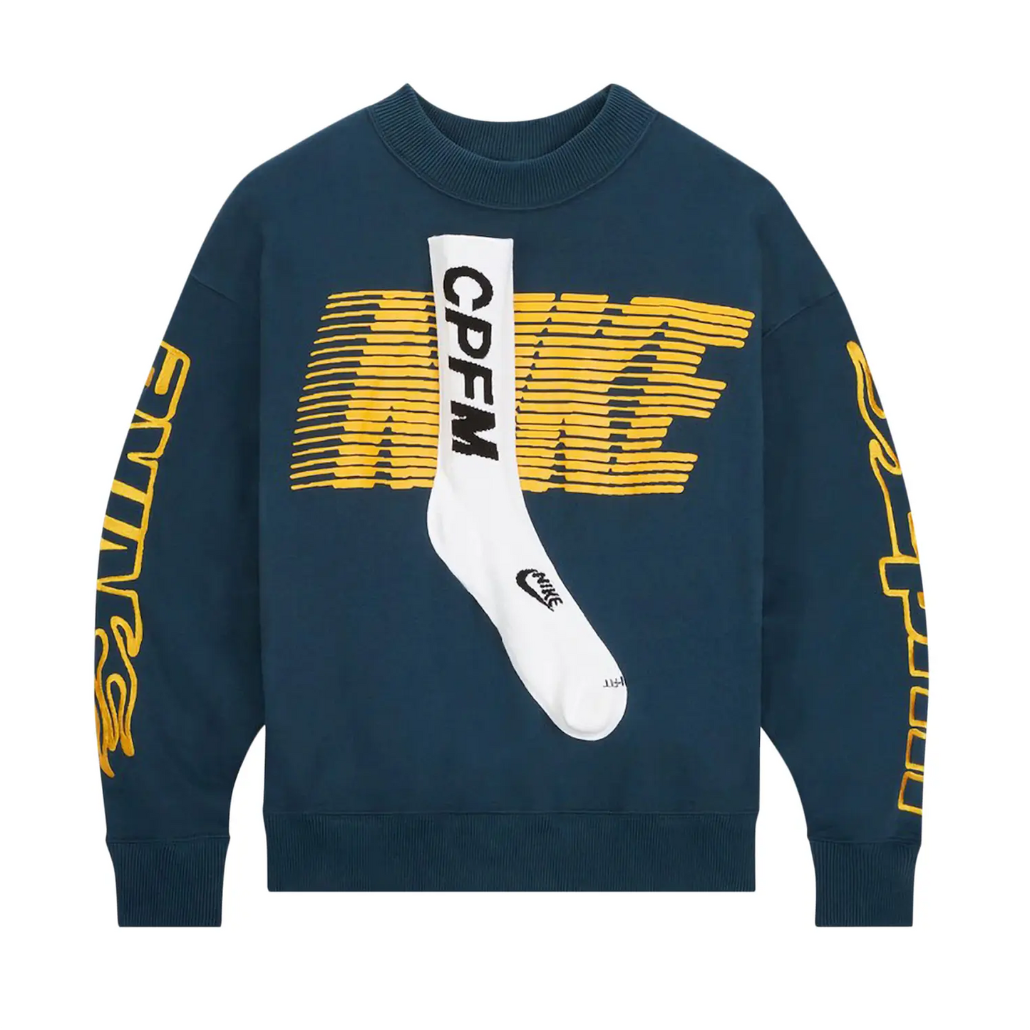 Nike x Cactus Plant Flea Market Socks Fleece Crewneck Sweatshirt Dark Green