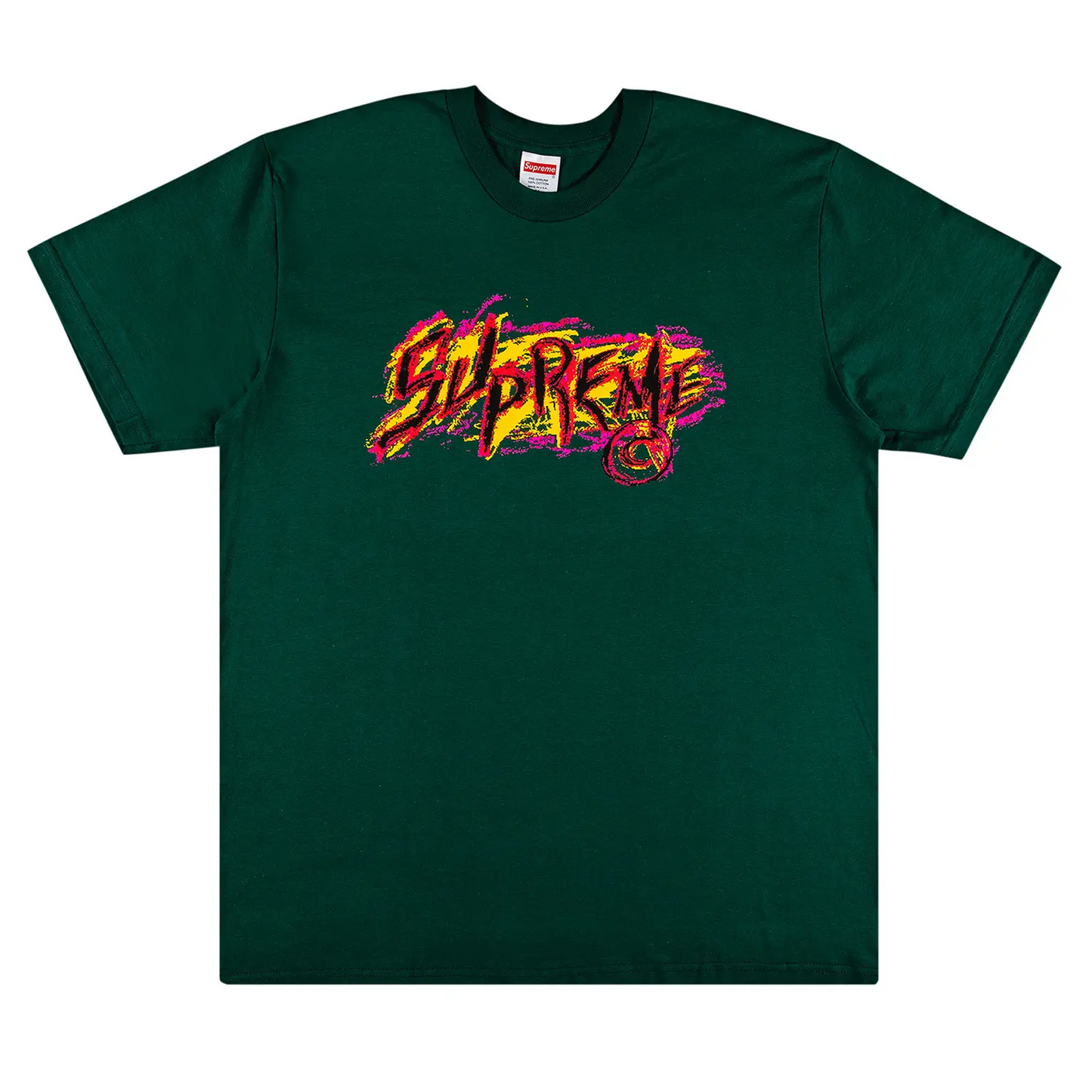 Supreme Scratch Tee Dark Green [USED] - L (Used)